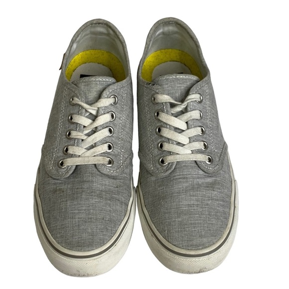 Vans Ortholite Heathered Gray Leather Pull Tab Lace Up Sneakers NEW - Picture 7 of 12